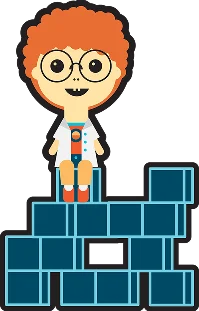 Character on bricks